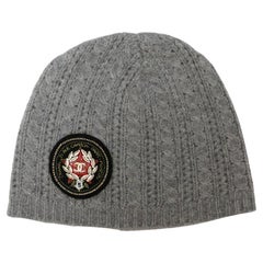 CHANEL Unisex Grey Beanie