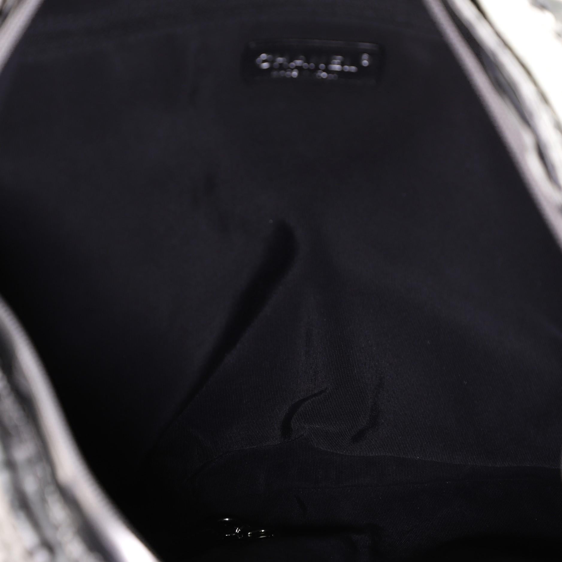 Gray Chanel Unlimited Shoulder Bag Nylon Large