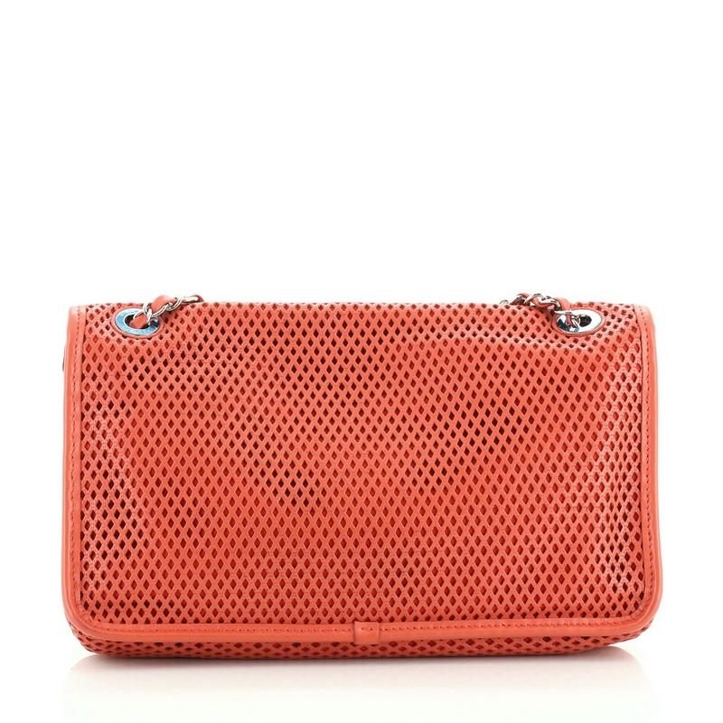 Chanel Up In The Air Flap Bag Perforated Leather Medium at 1stDibs