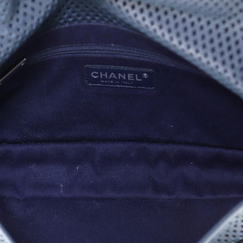 Chanel Up In The Air Flap Bag Perforated Leather Medium In Good Condition In NY, NY