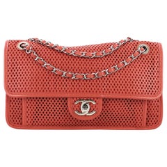 Chanel Up In The Air Flap Bag Perforated Leather Medium