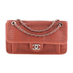 Chanel Up In The Air Flap Bag Perforated Leather Medium