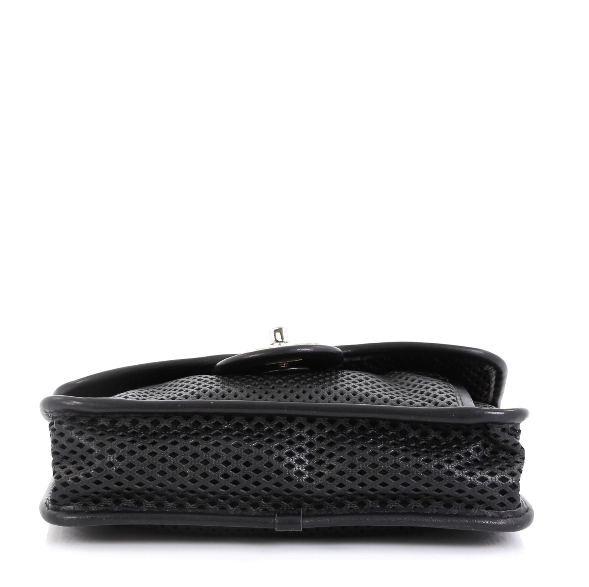 chanel perforated leather bag