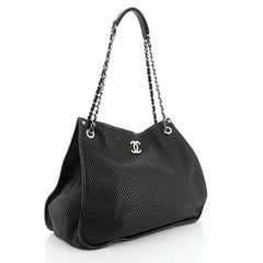 Chanel Up In The Air Tote Perforated Leather