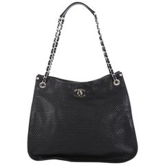 Chanel Up In The Air Tote Perforated Leather