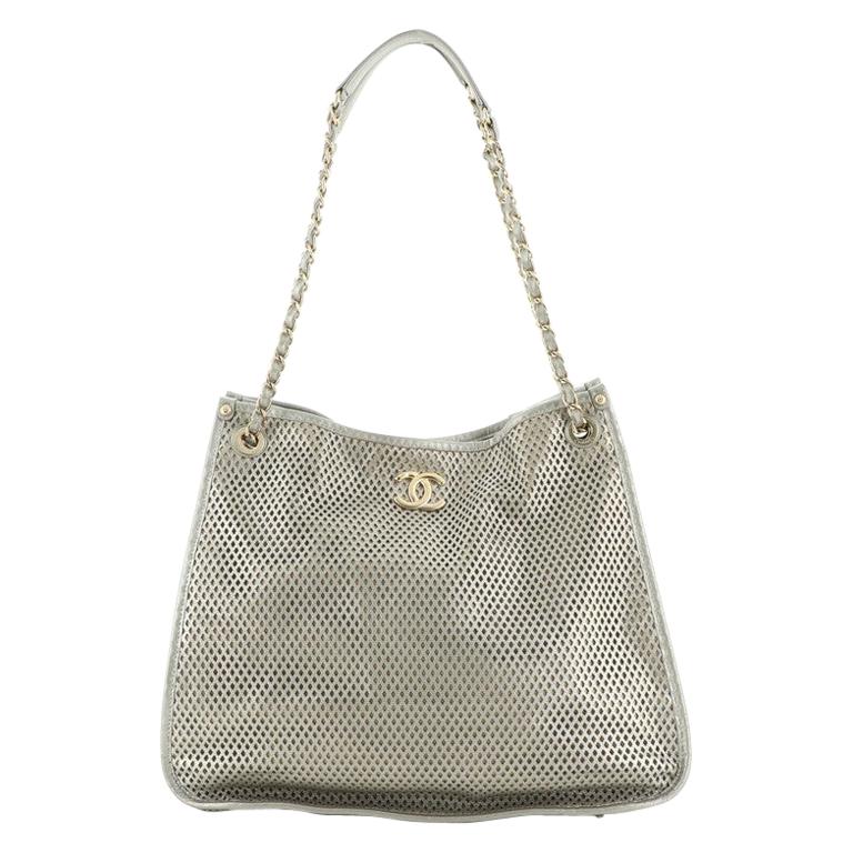 Chanel Up In The Air Tote Perforated Leather at 1stDibs