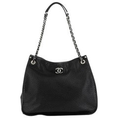 Chanel Up In The Air Tote Perforated Leather