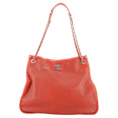 Chanel Up In The Air Tote Perforated Leather