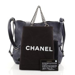 Chanel Urban Allure Chain Handle Hobo Stitched Calfskin Small
