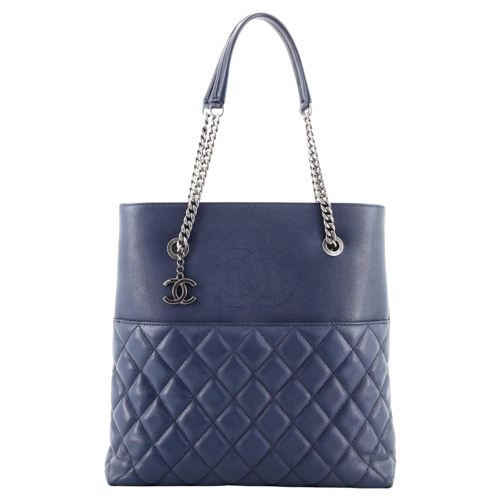 Chanel Urban Delight Chain Tote Quilted Caviar Small at 1stDibs
