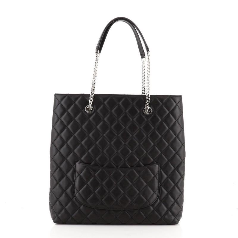 Chanel Urban Delight Chain Tote Quilted Lambskin Large In Good Condition In NY, NY