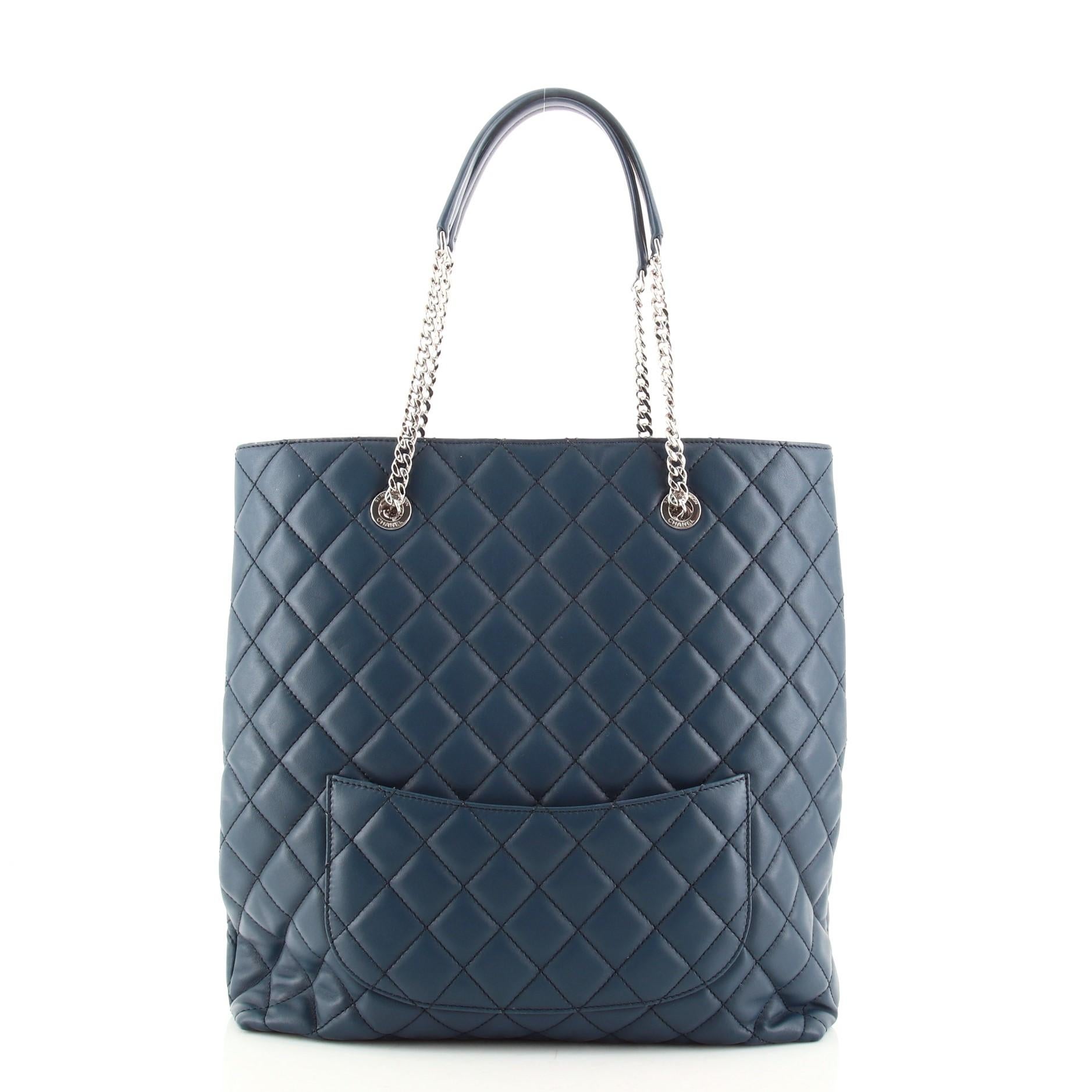 Chanel Urban Delight Chain Tote Quilted Lambskin Medium In Good Condition In NY, NY
