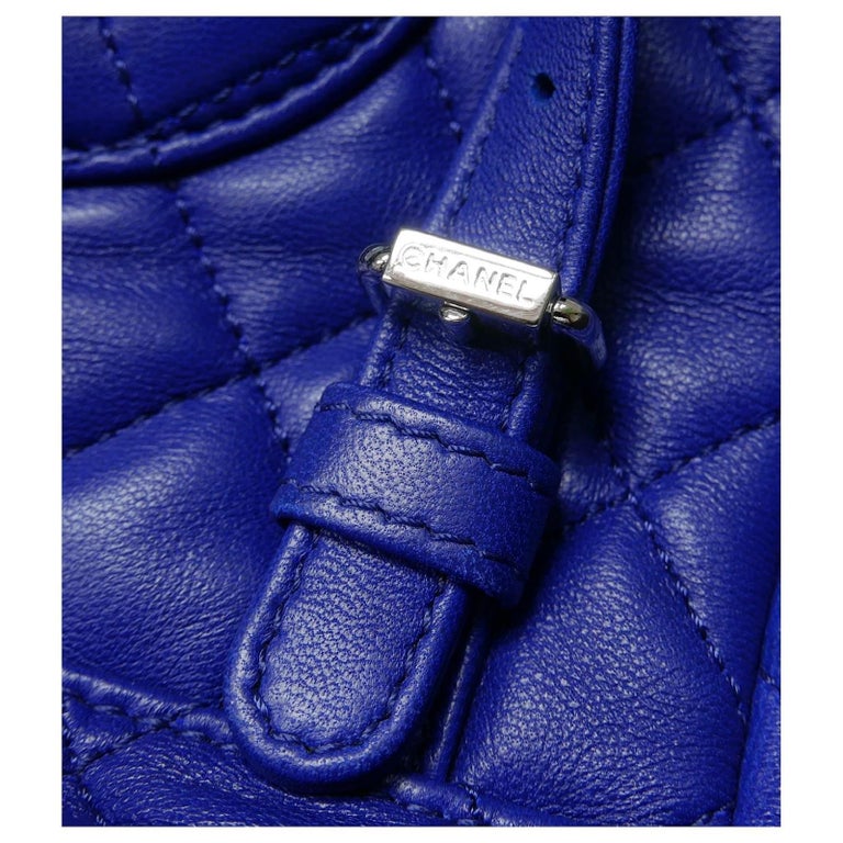 CHANEL Urban Spirit Large Backpack Royal Blue Quilted Lambskin 22 Series Chanel Small Blue Quilted Lambskin Urban Spirit Backpack  main image 3
