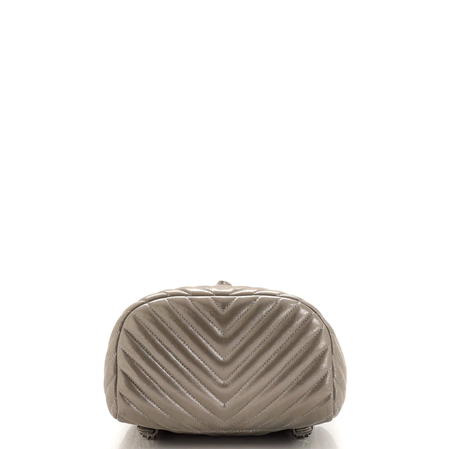 Women's Chanel Urban Spirit Backpack Chevron Iridescent Calfskin Small