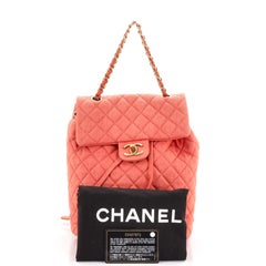 Chanel Urban Spirit Backpack Quilted Denim Small