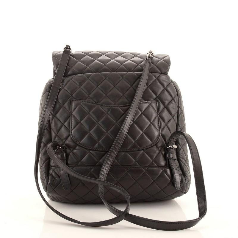 Chanel Urban Spirit Backpack Quilted Lambskin Large In Fair Condition In NY, NY