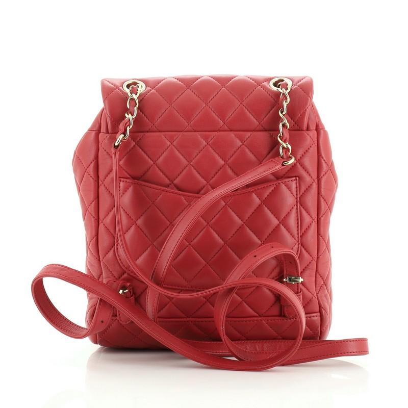 Pink Chanel Urban Spirit Backpack Quilted Lambskin Small 