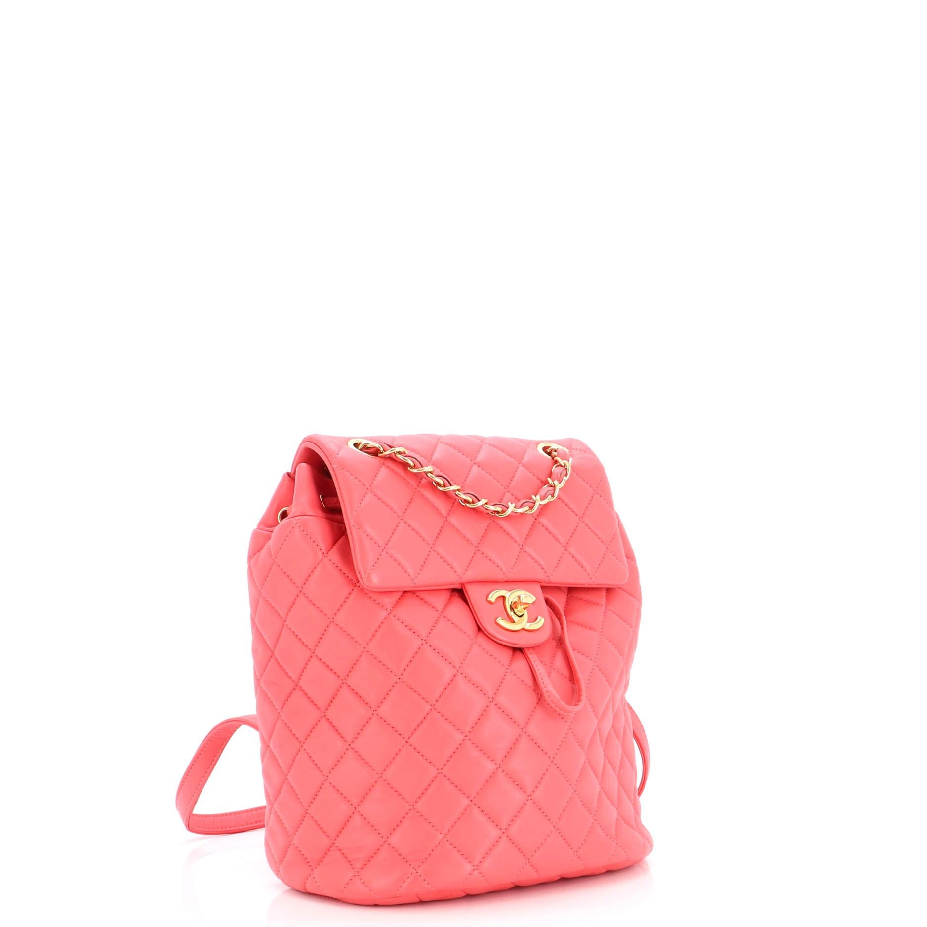Chanel Urban Spirit Backpack Quilted Lambskin Small In Good Condition For Sale In NY, NY