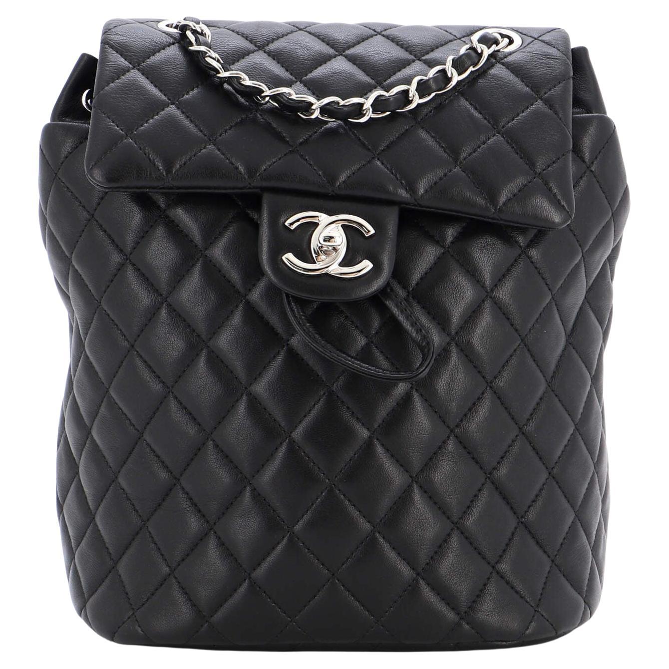 Chanel Urban Spirit Backpack Quilted Lambskin Small For Sale at