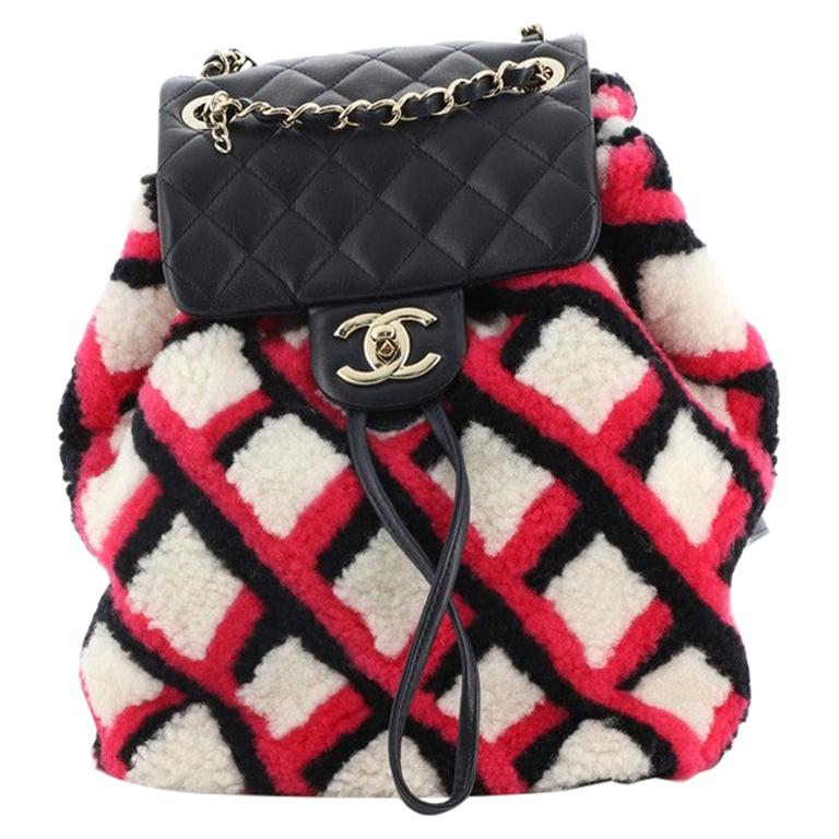 Chanel Urban Spirit Backpack Shearling with Quilted Lambskin Large at  1stDibs