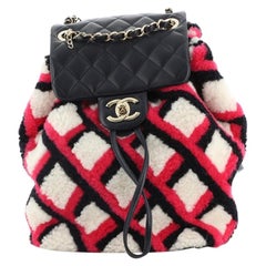 Chanel Urban Spirit Backpack Shearling with Quilted Lambskin Large