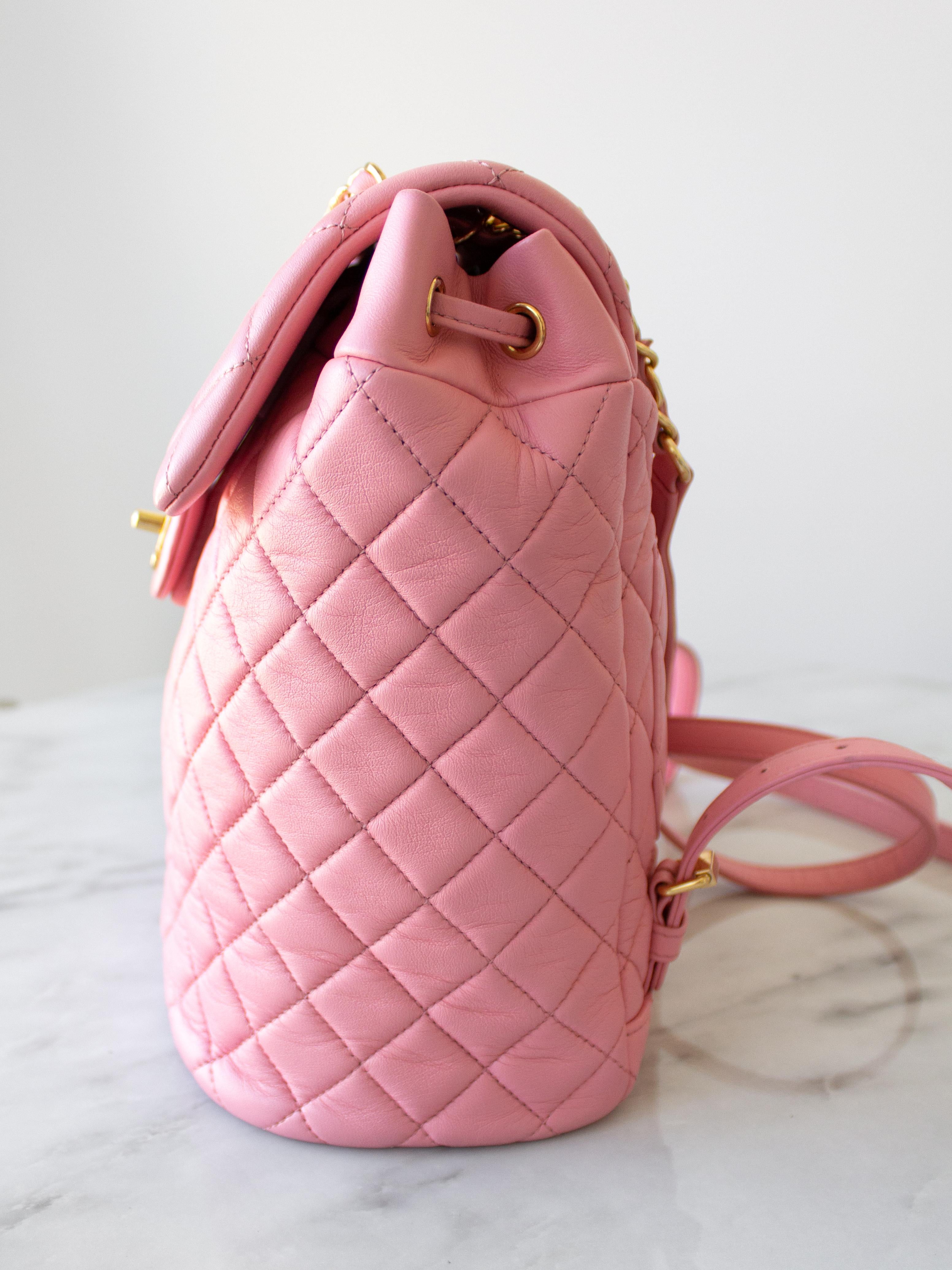 pink chanel backpack