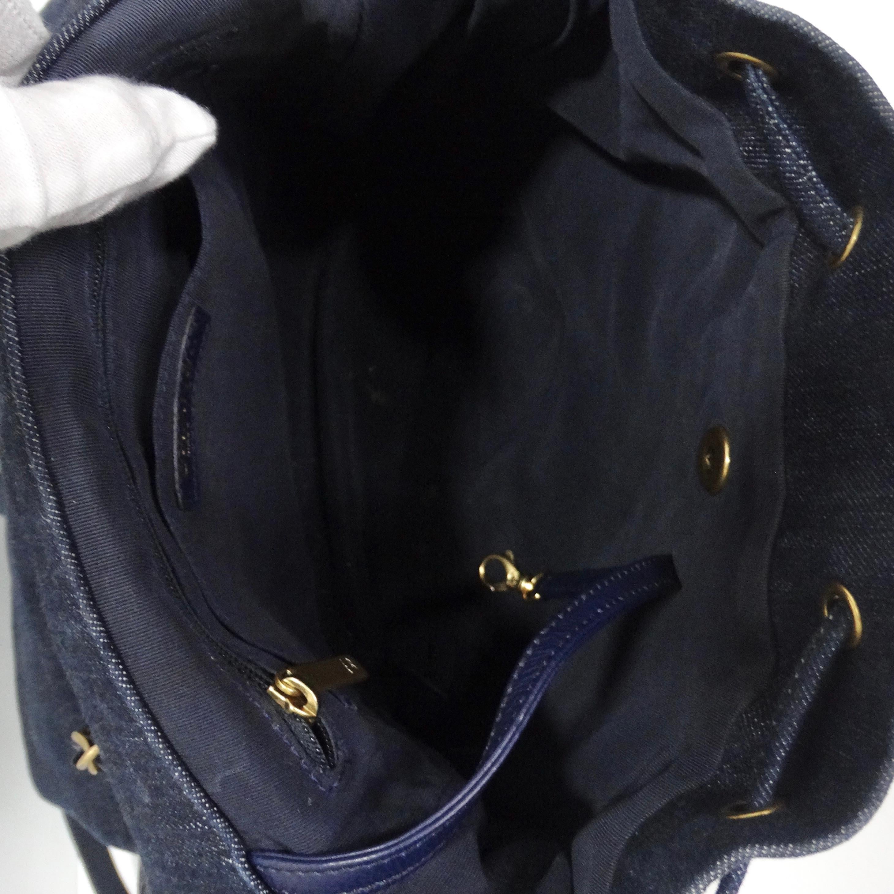 Chanel Urban Spirit Quilted Denim Backpack 13