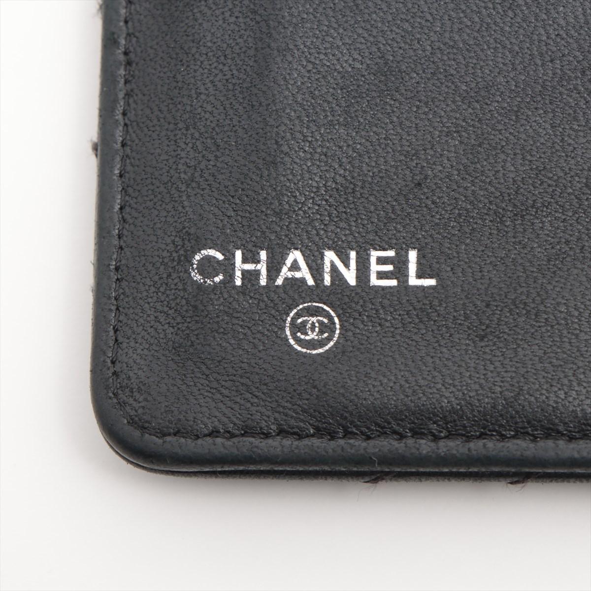 Chanel V Stitch Lambskin Wallet Black 7