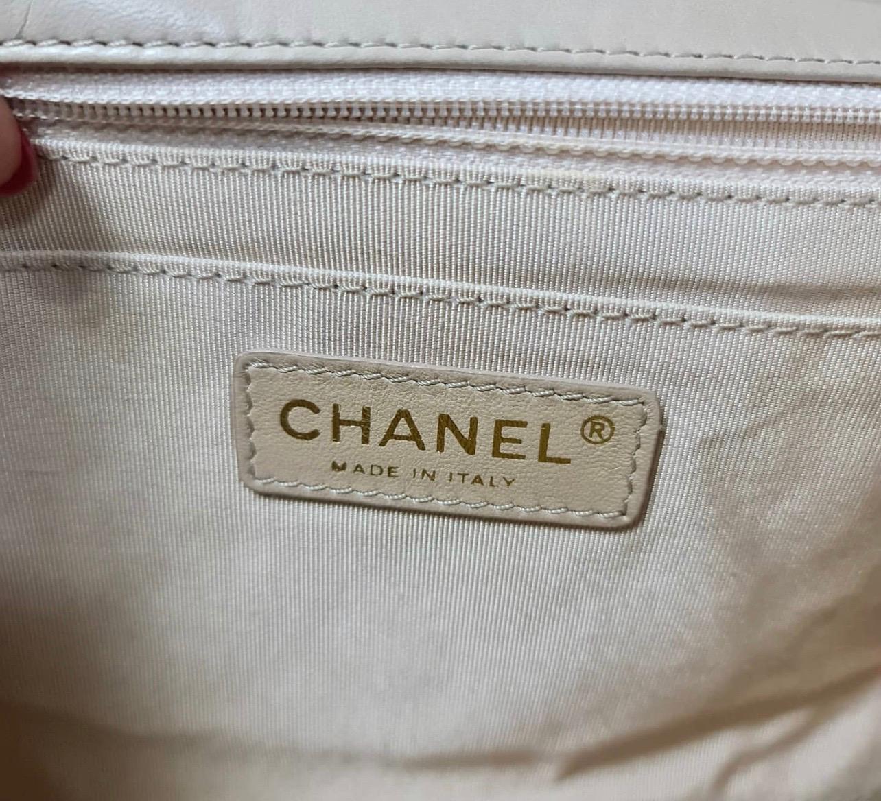 Chanel Valentine Beige Lambskin Leather Flap Shoulder Bag 2