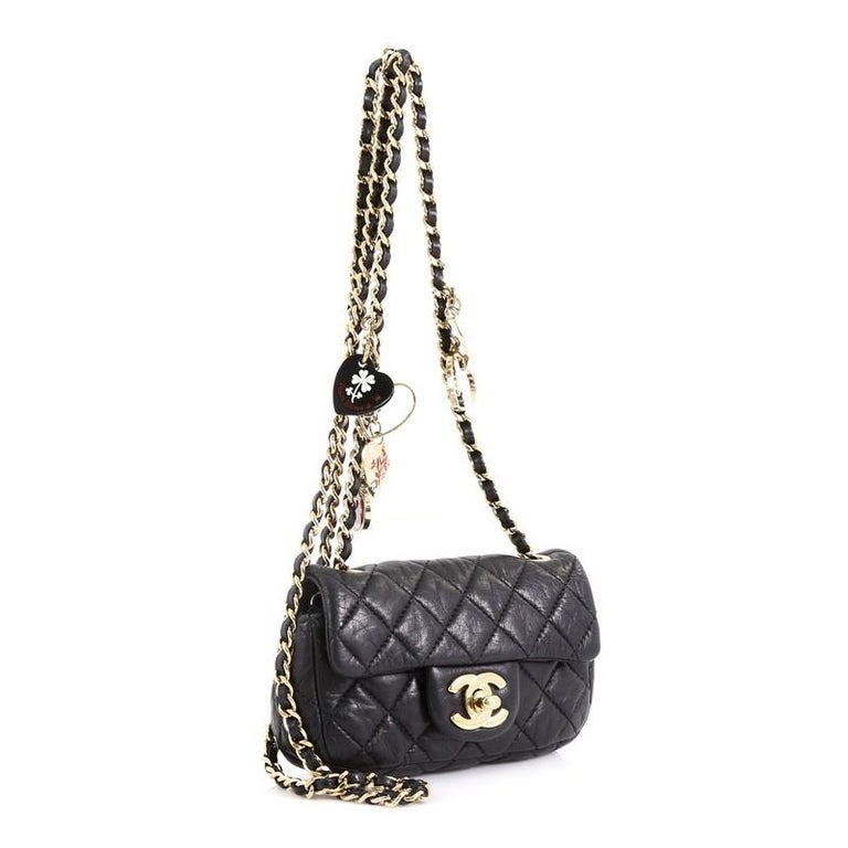 Chanel Valentine Hearts Flap Bag Quilted Lambskin Extra Mini at 1stDibs