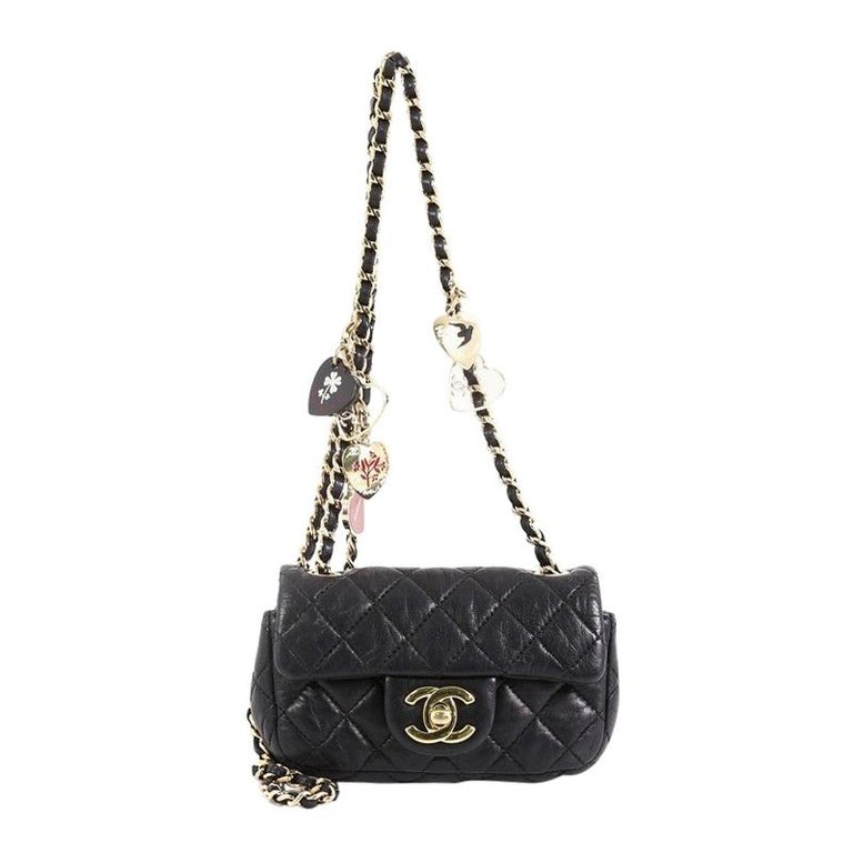 Chanel Valentine Hearts Flap Bag Quilted Lambskin Extra Mini