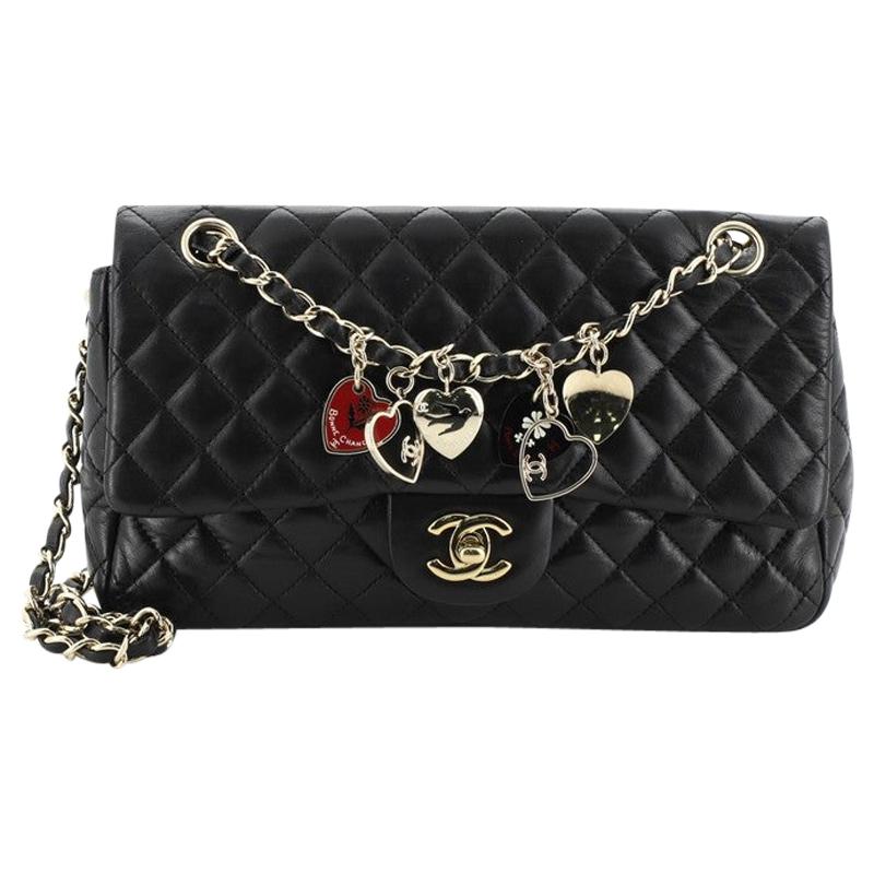 Chanel Valentine Hearts Flap Bag Quilted Lambskin Medium at 1stDibs