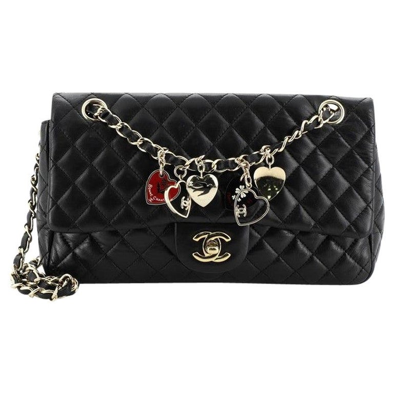 Chanel Valentine Hearts Flap Bag Quilted Lambskin Medium