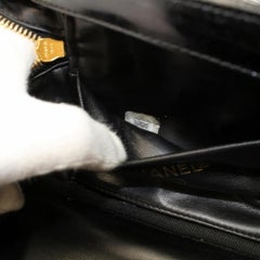 Chanel Vanity Case 867961 Black Patent Leather Satchel