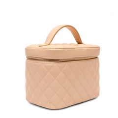 Chanel Vanity Case Pink Lambskin Leather