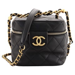 Chanel Vanity Case with Chain Quilted Calfskin Small