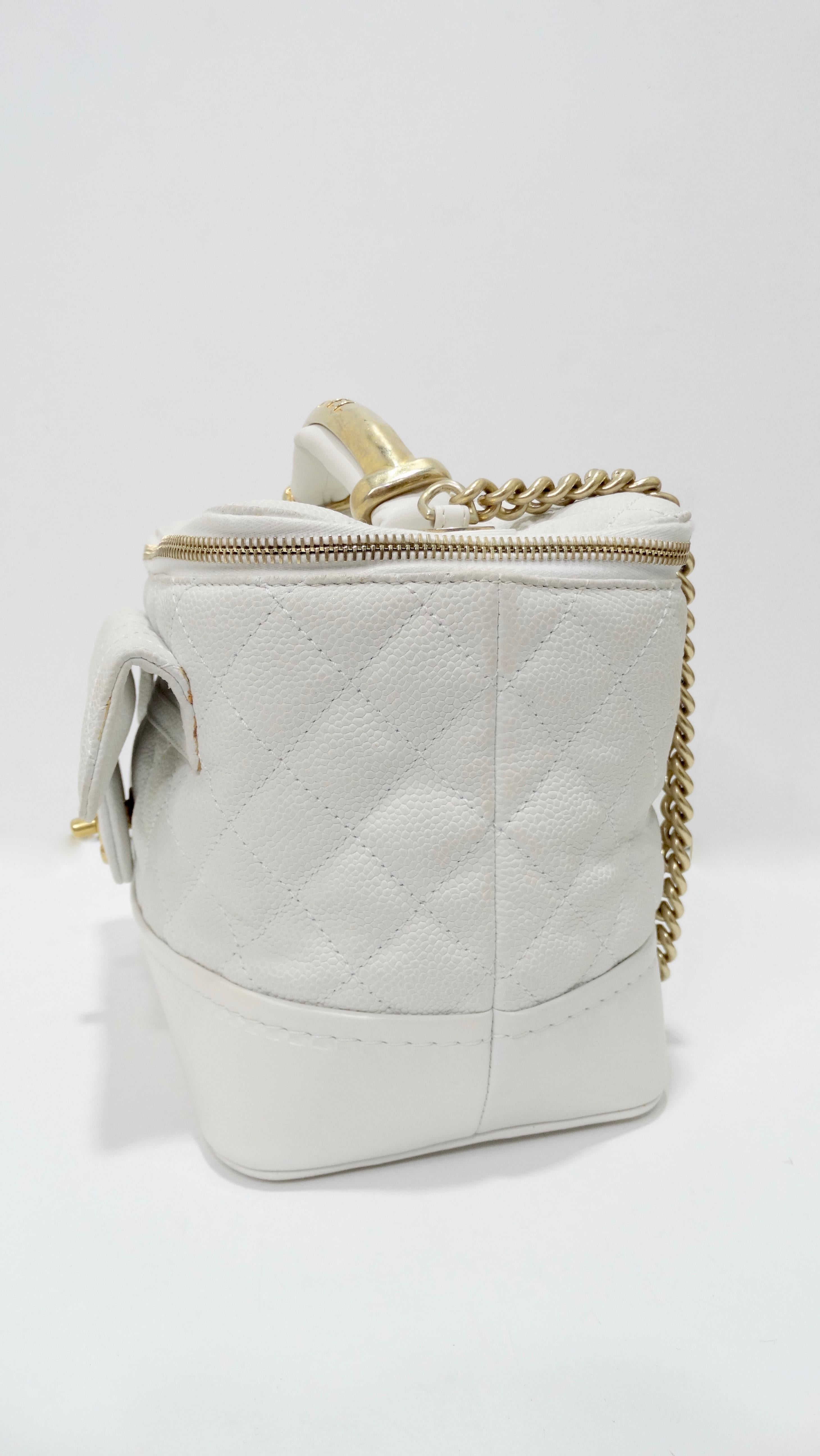 white chanel vanity bag