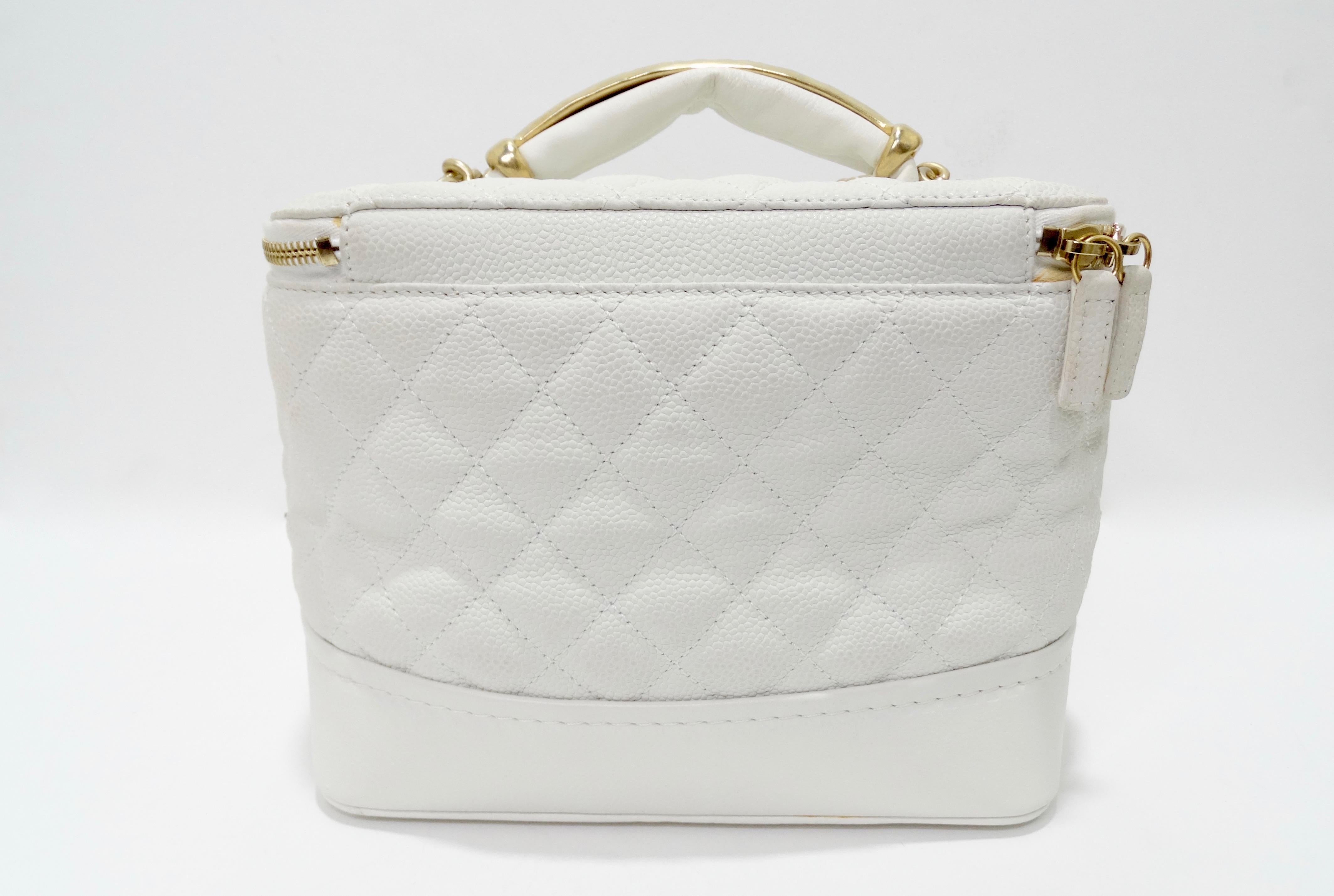 Chanel Vanity White Globe Trotter Bag 2013 Fall/Winter  1