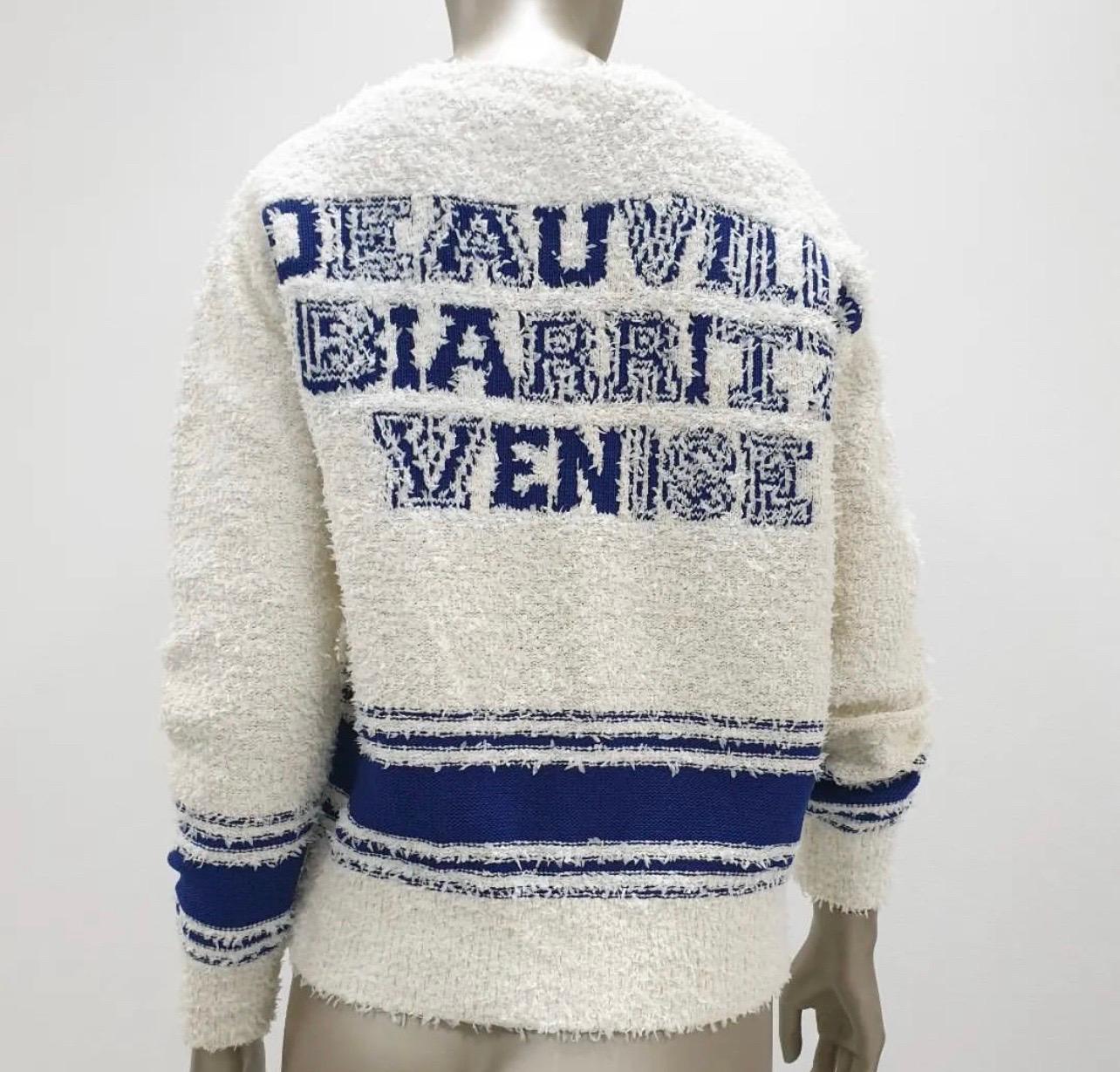 chanel varsity cardigan