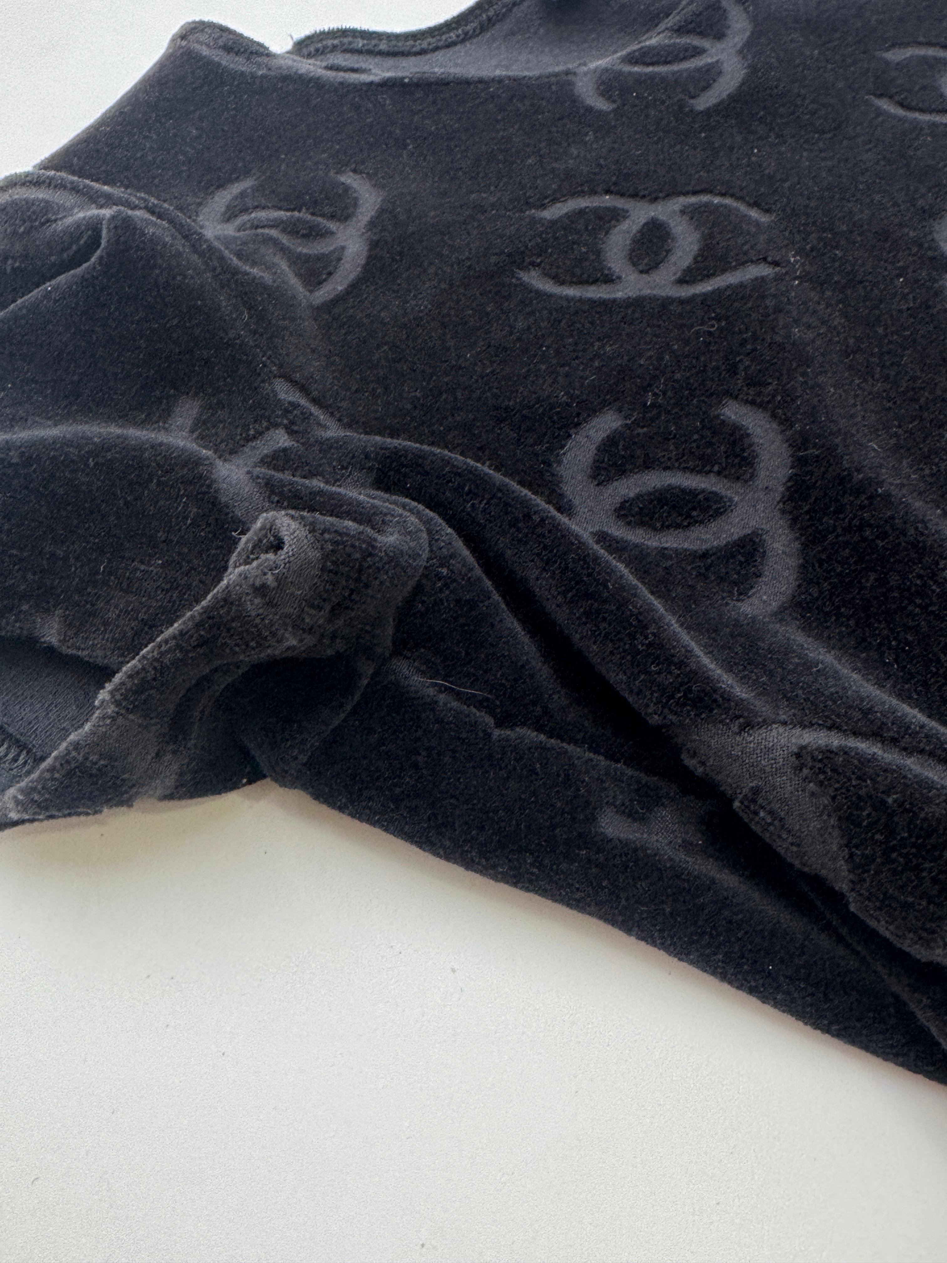Chanel Velour Logo Set – 1996 For Sale 3