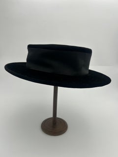Chanel Velvet Black Hat
