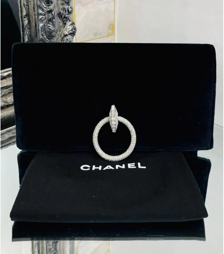 Chanel Velvet & Crystal Clutch Bag For Sale 5
