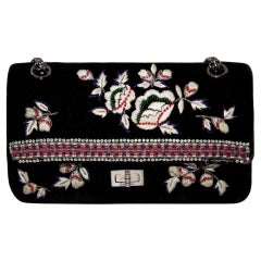 Chanel Velvet Embroidered 2.55 Reissue Flap Bag