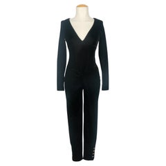 Chanel velvet jumpsuit 1990s