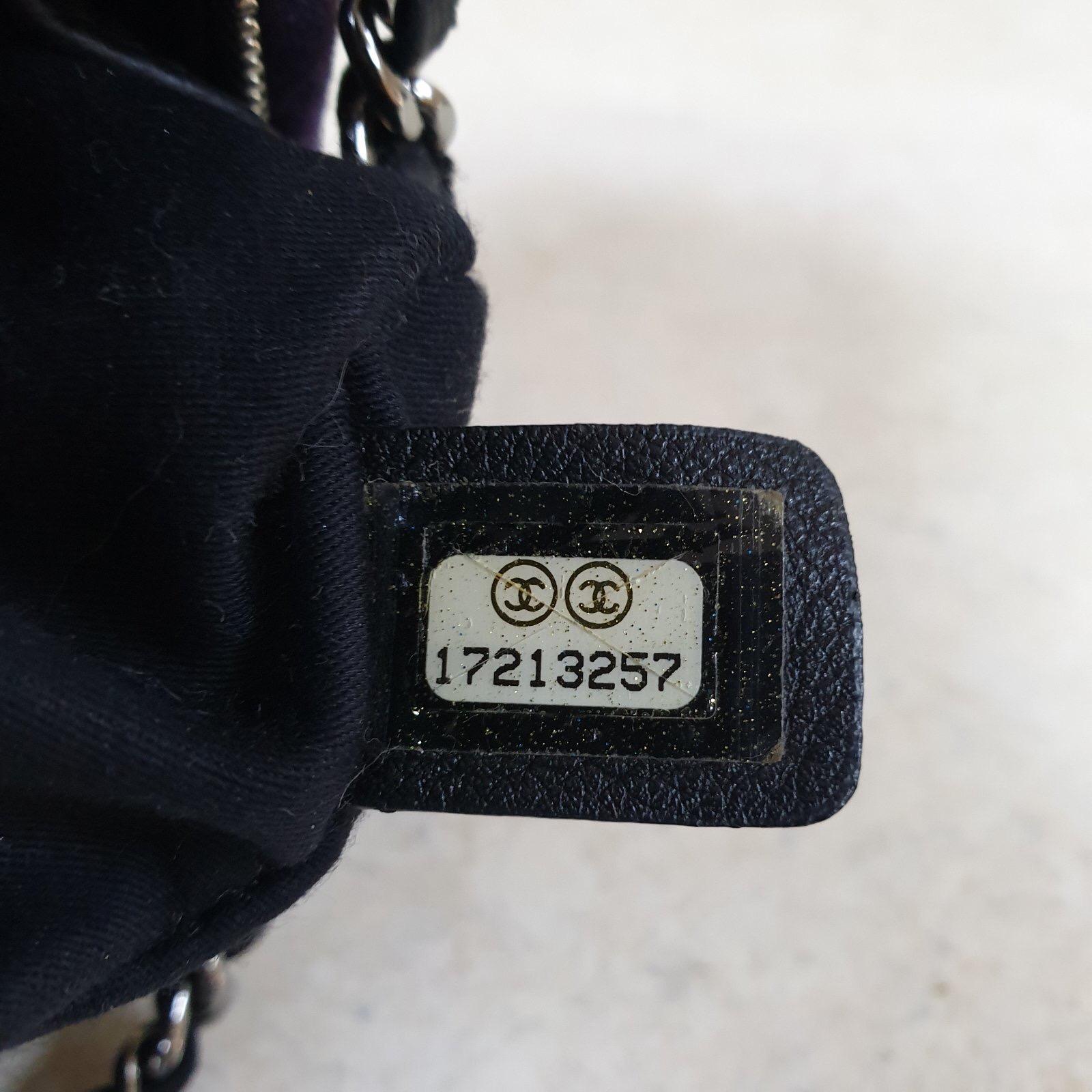 CHANEL Velvet Mini Backpack In Excellent Condition In Krakow, PL