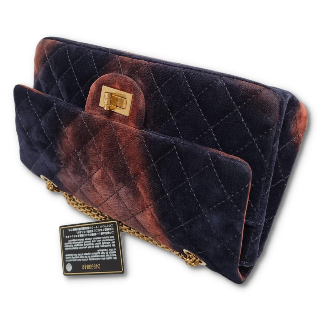 Chanel Velvet Ombre Medium Reissue Flap Bag For Sale 5