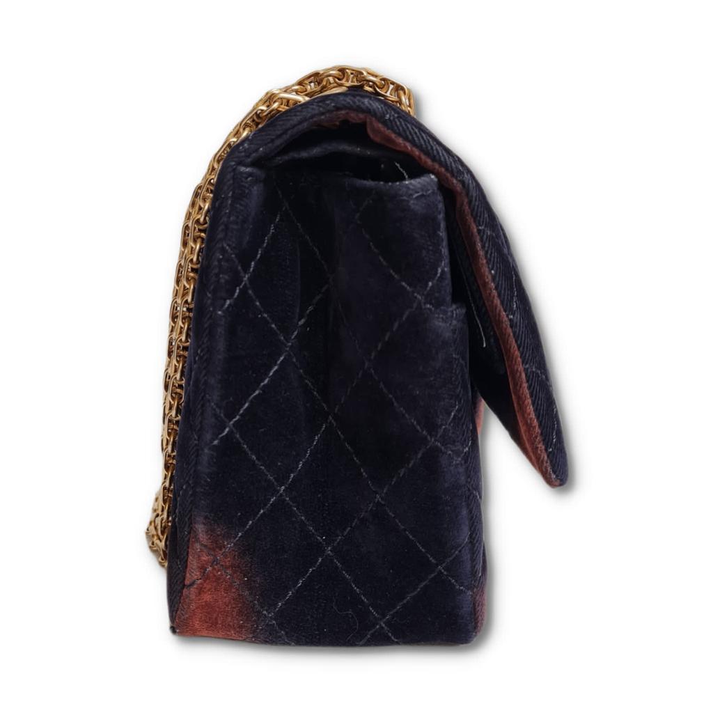 Chanel Velvet Ombre Medium Reissue Flap Bag For Sale 7