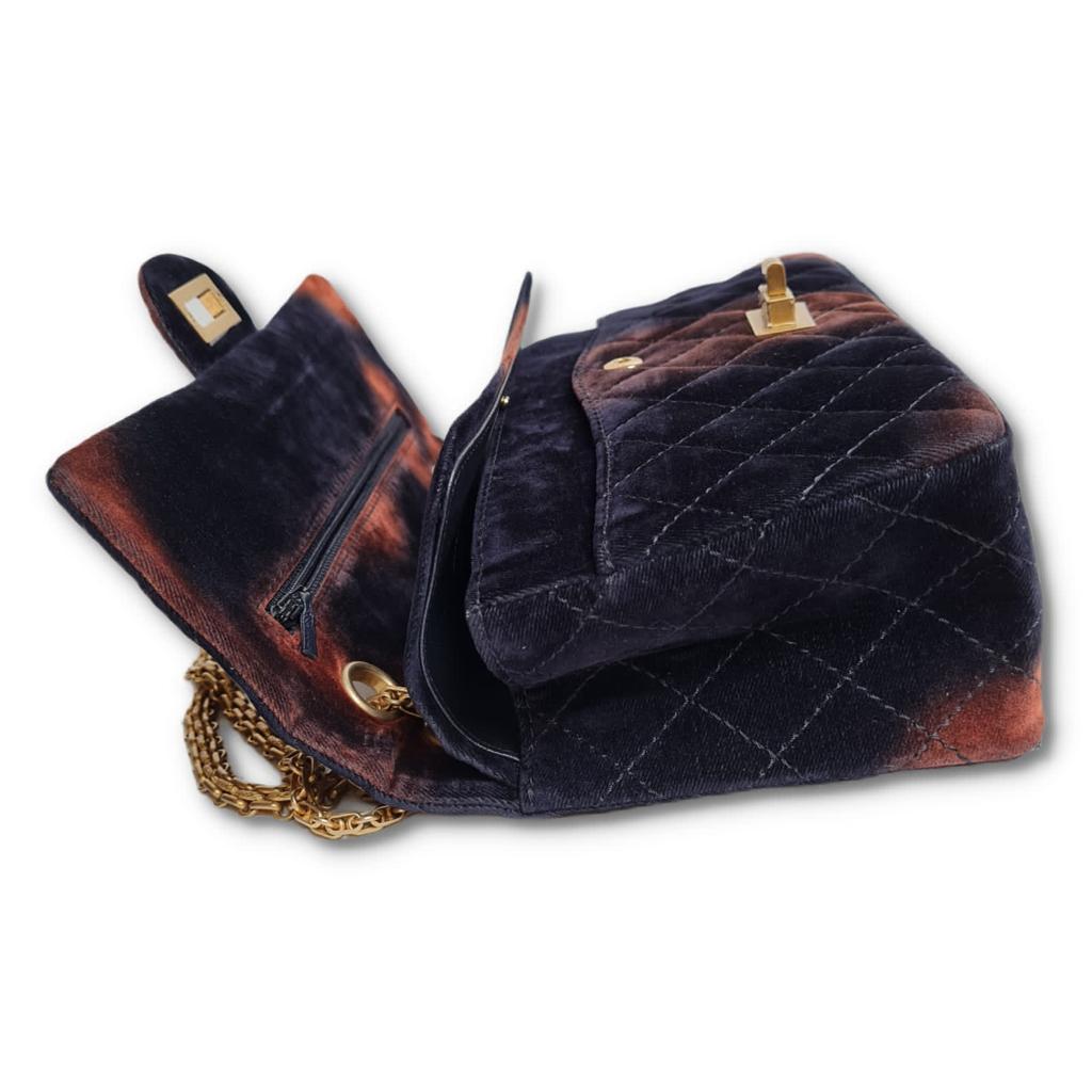 Chanel Velvet Ombre Medium Reissue Flap Bag For Sale 8