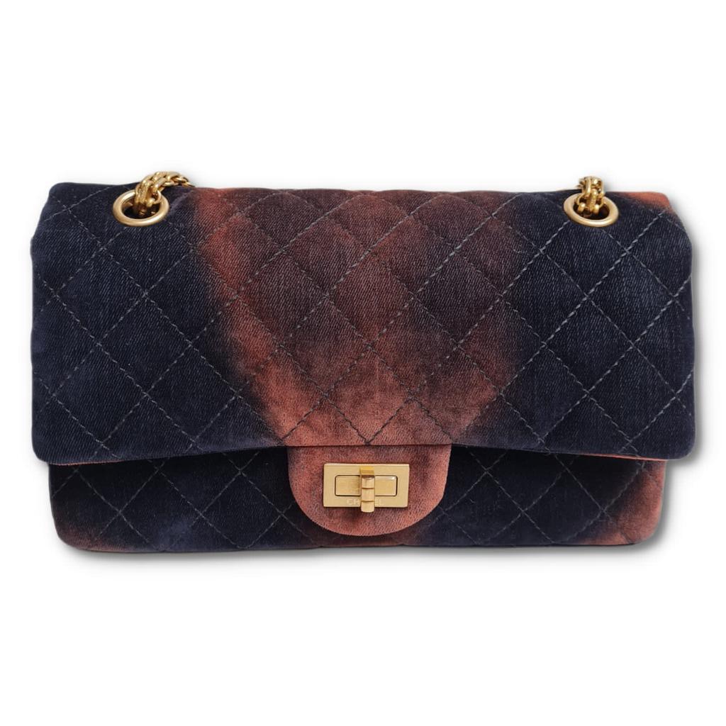 Chanel Velvet Ombre Medium Reissue Flap Bag For Sale 9