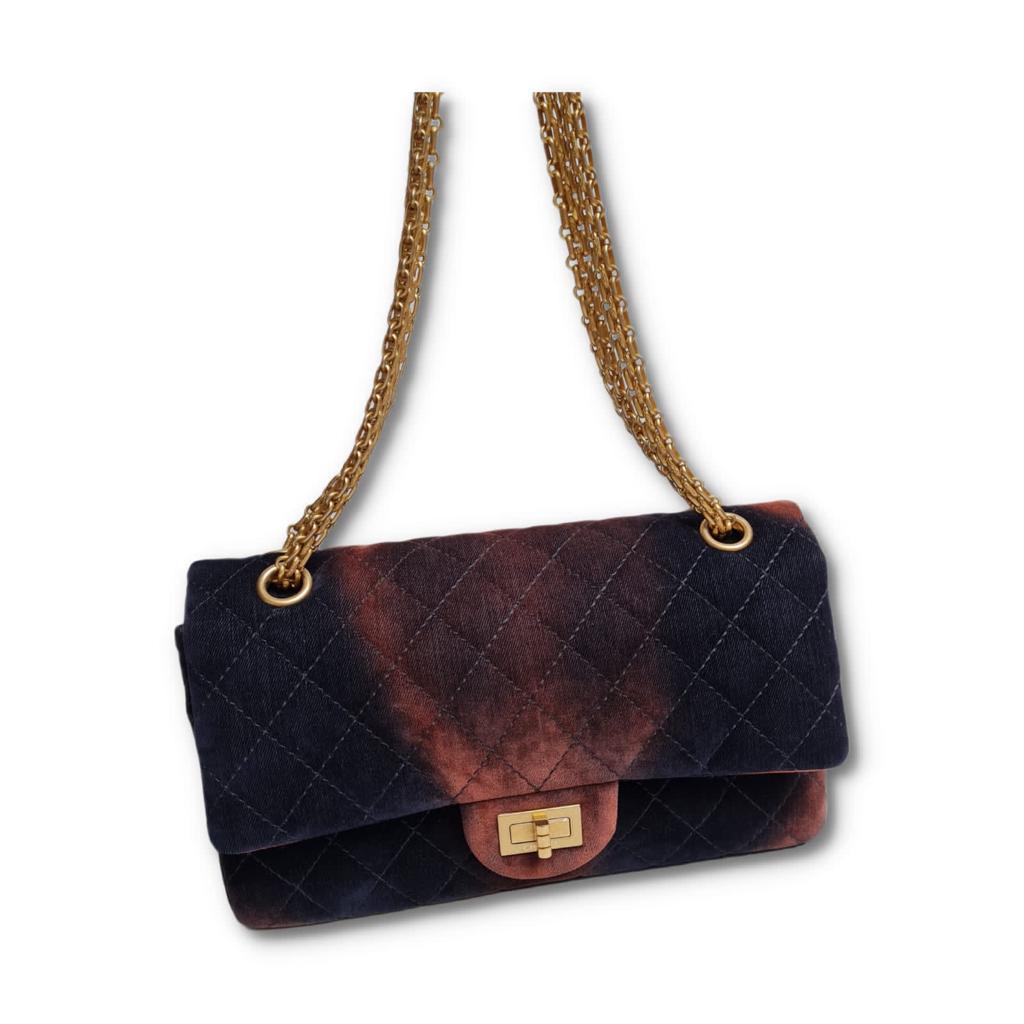 Chanel Velvet Ombre Medium Reissue Flap Bag For Sale 12
